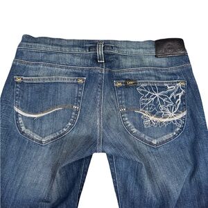 Lee Vintage Embroidered Low rise Jeans Sz 28x27